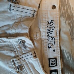 Miss Me White Jeans